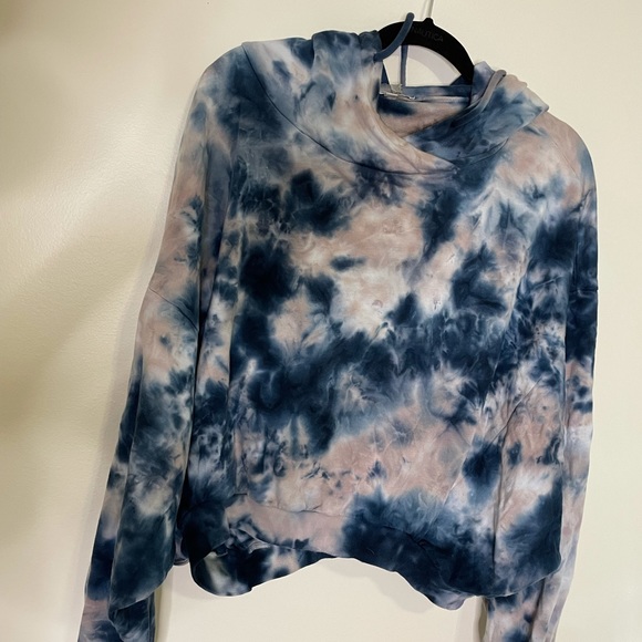 SOLD Tie Dye Cropped Hoodie - Picture 2 of 5